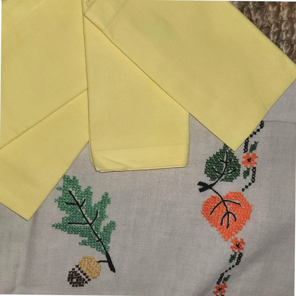 8 Custom made Napkins Fall Harvest Thanksgiving table linens 19
